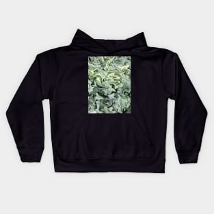 Digital Art Abstract - Brunnera perennial Kids Hoodie